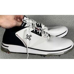Payntr X 001 F Shoes Men 10.5 White Black Spiked Golf Performance Cleats Lace Up